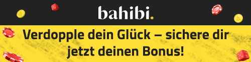 Bahibi Schweiz mit Bonus Hinweis und Casino Chips