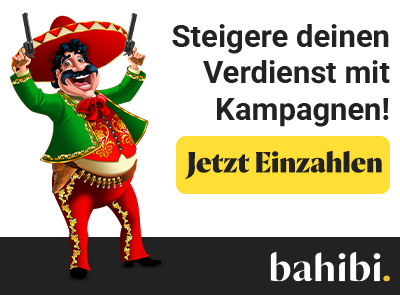 Casino Figur mit Jetzt einzahlen Hinweis und Bahibi Schriftzug